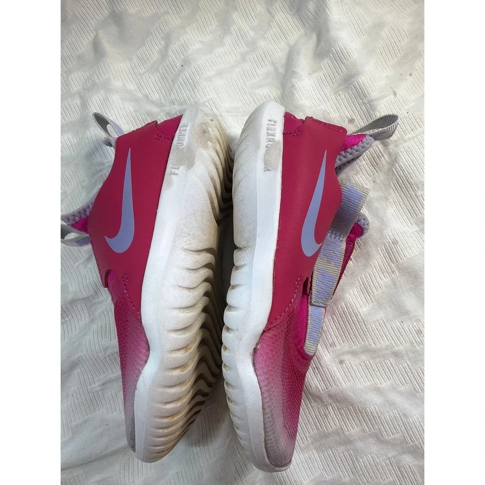Nike Flex Runner AT4663-606 Toddler Girls Pink Slip-On Sneakers Size 11C